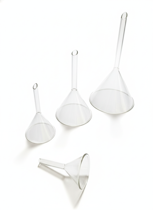 4 Pcs Glass Funnels for Cupping & Ozone