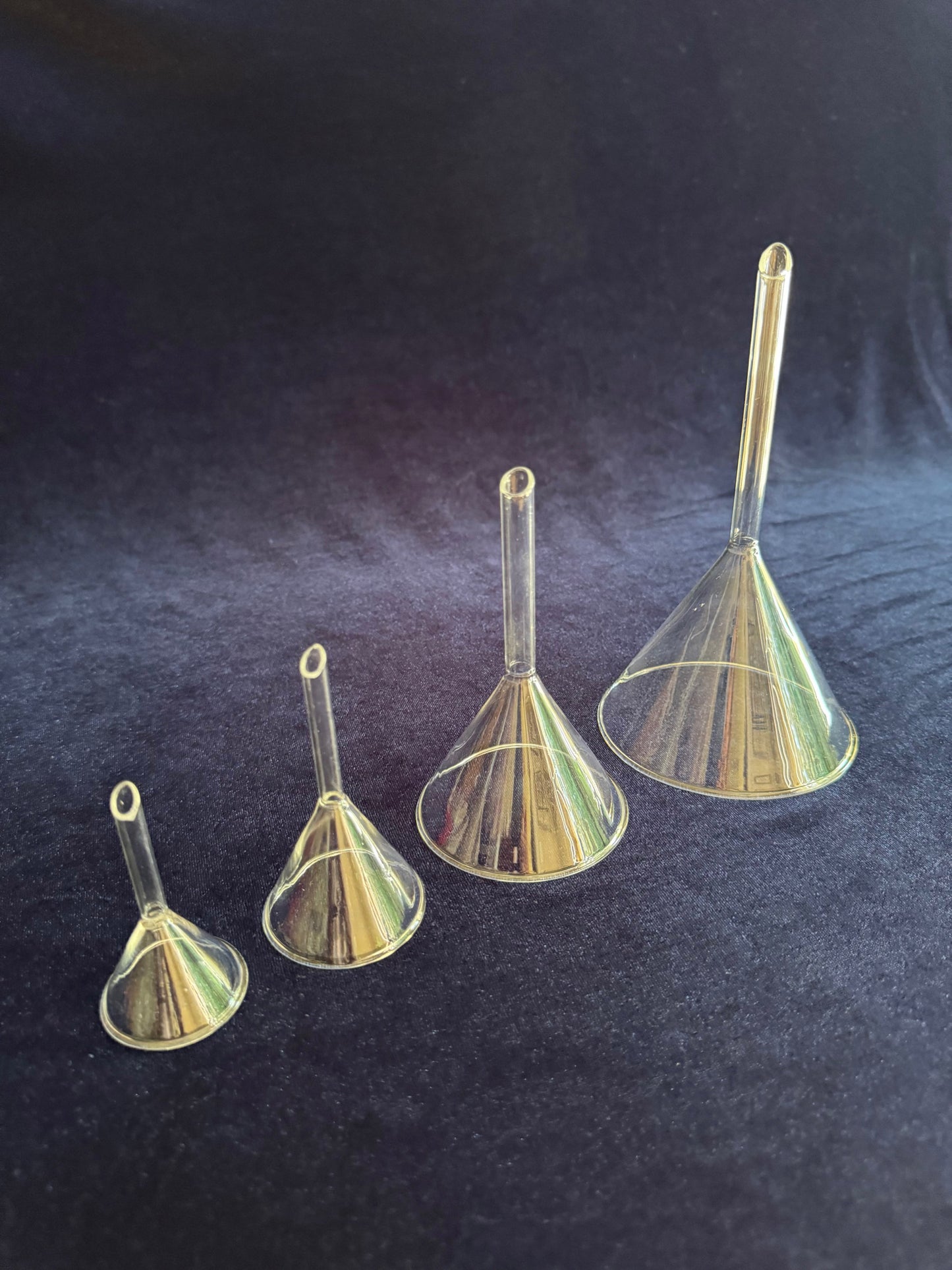 4 Pcs Glass Funnels for Cupping & Ozone