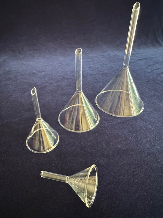 4 Pcs Glass Funnels for Cupping & Ozone